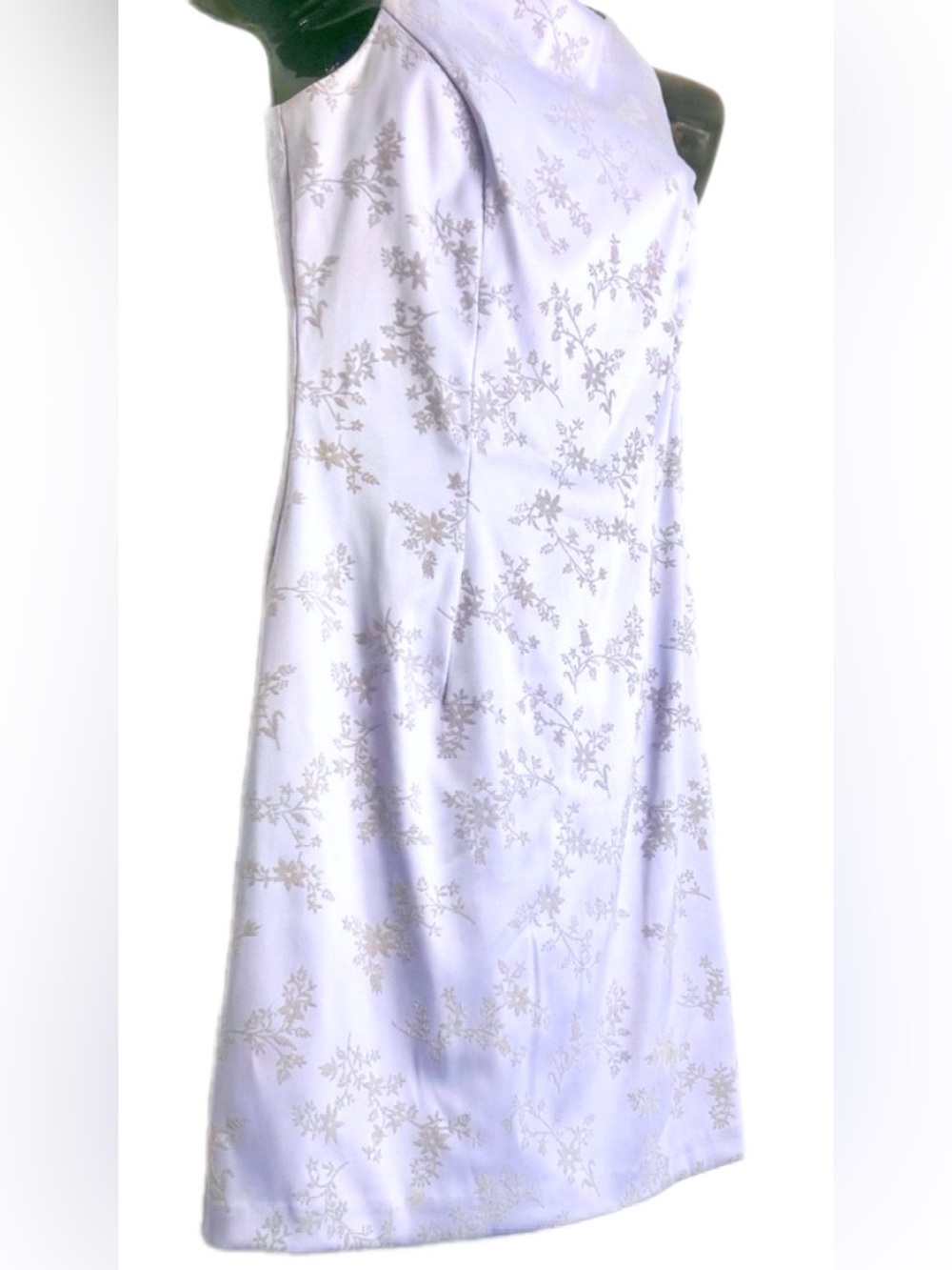 City Triangles Lilac & Silver Floral Dress